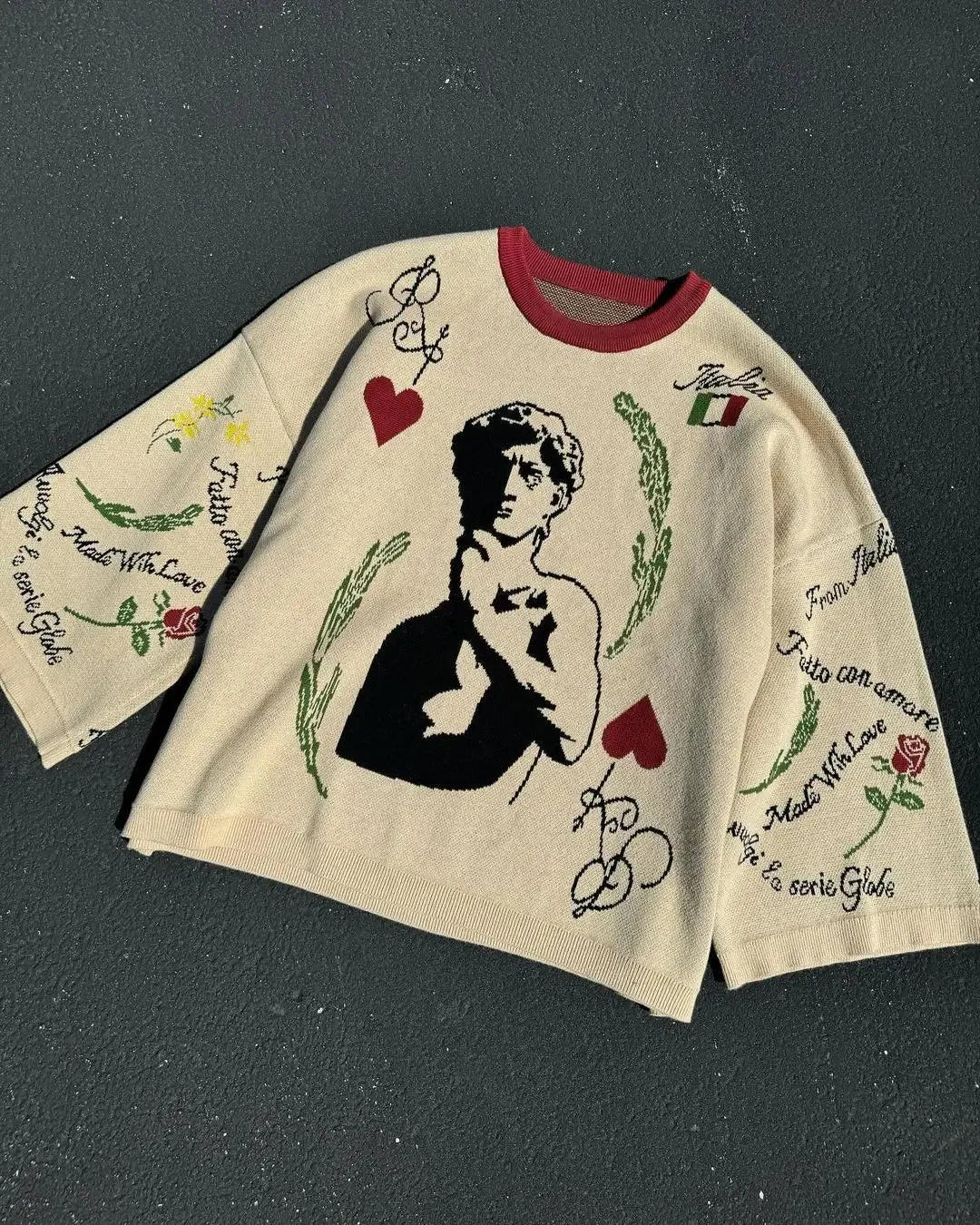 Chicmy-New Autumn and Winter Jumper Oversized Pattern Sweater Women Harajuku Gothic Long Sleeved Men Sweaters Pullover Round Neck Tops