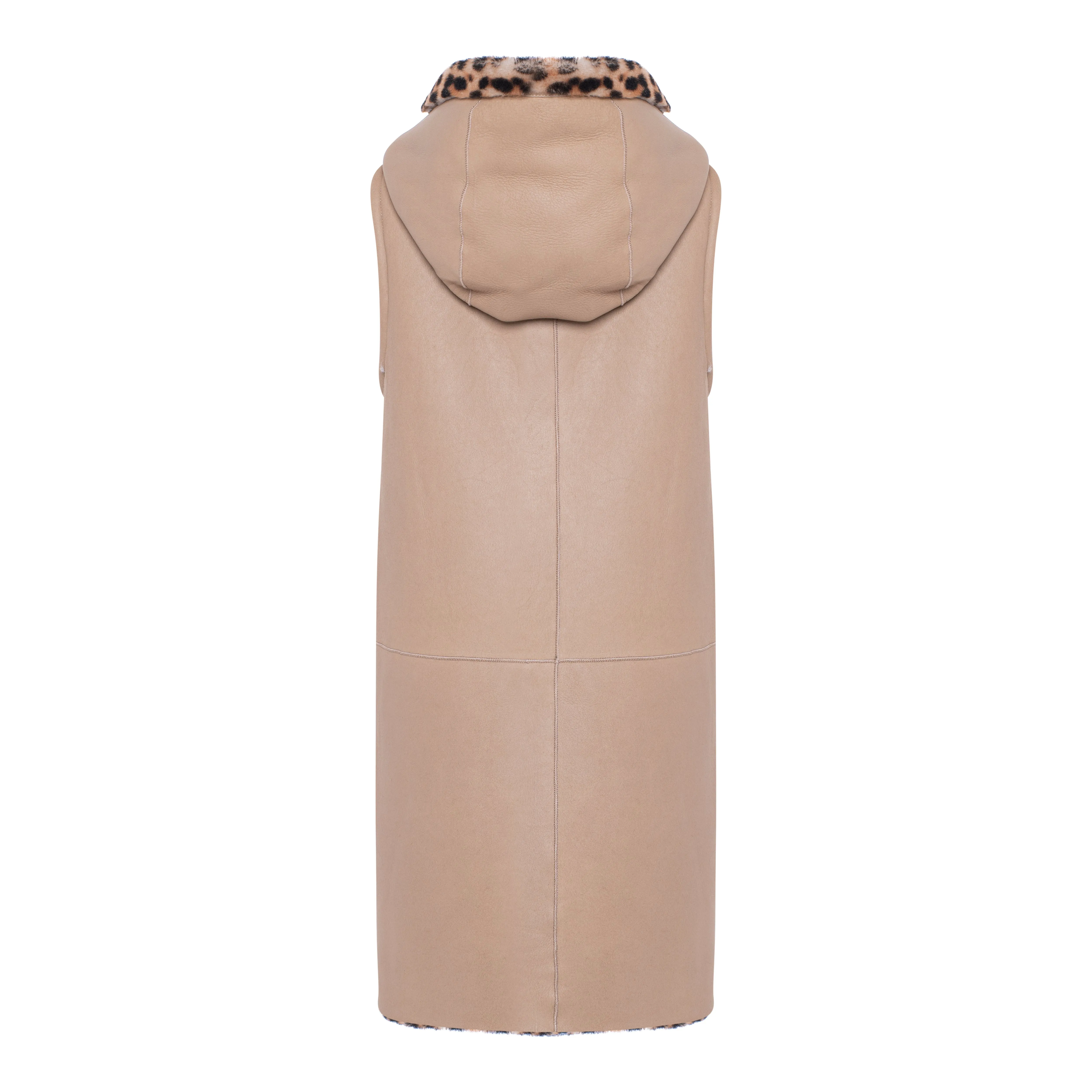 DIXIE LONG - Merino Shearling HOODED VEST