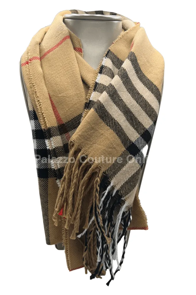 Knit  pleated Multi Wrap Scarf