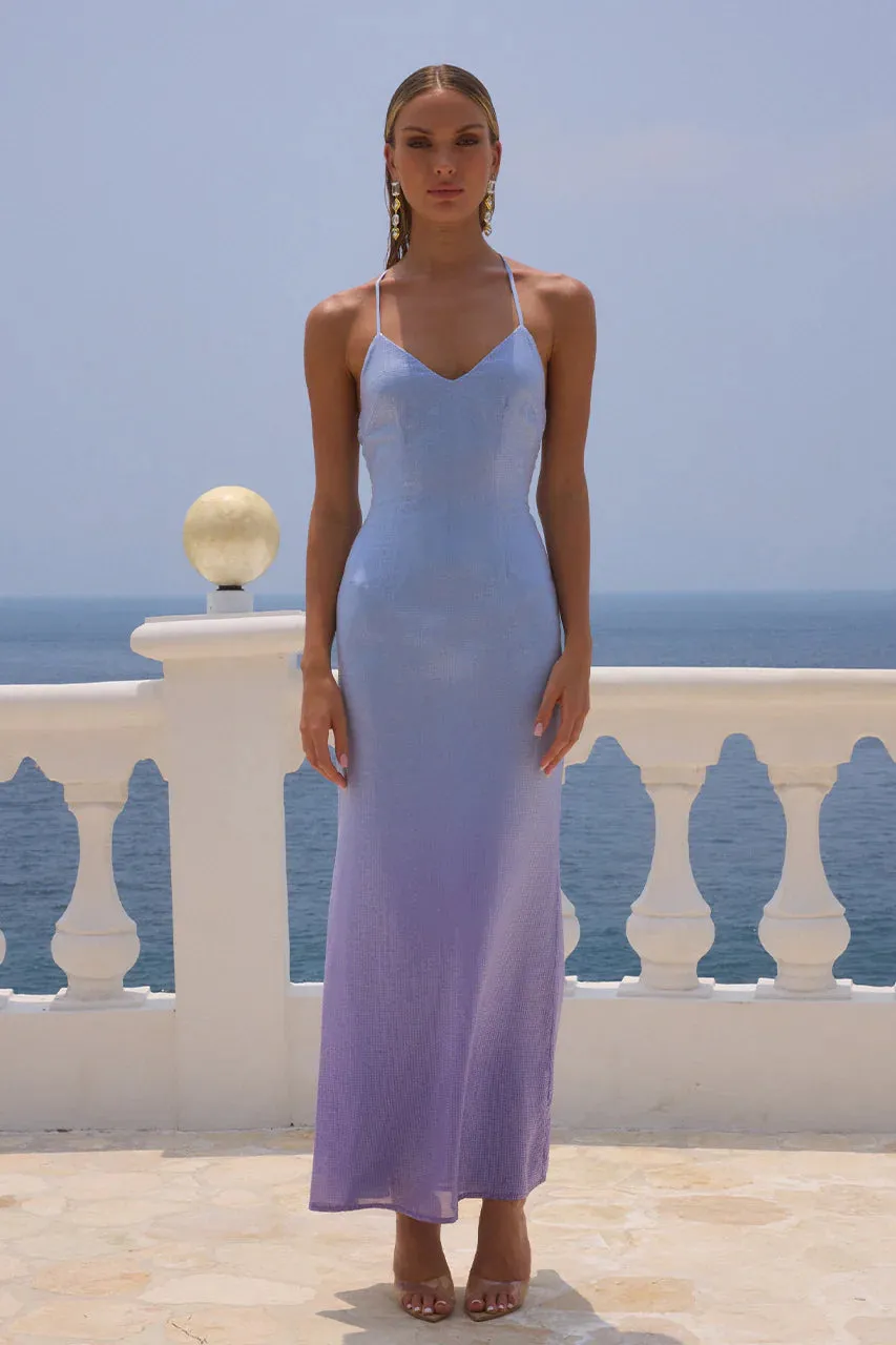NIYAH MAXI DRESS ICE BLUE