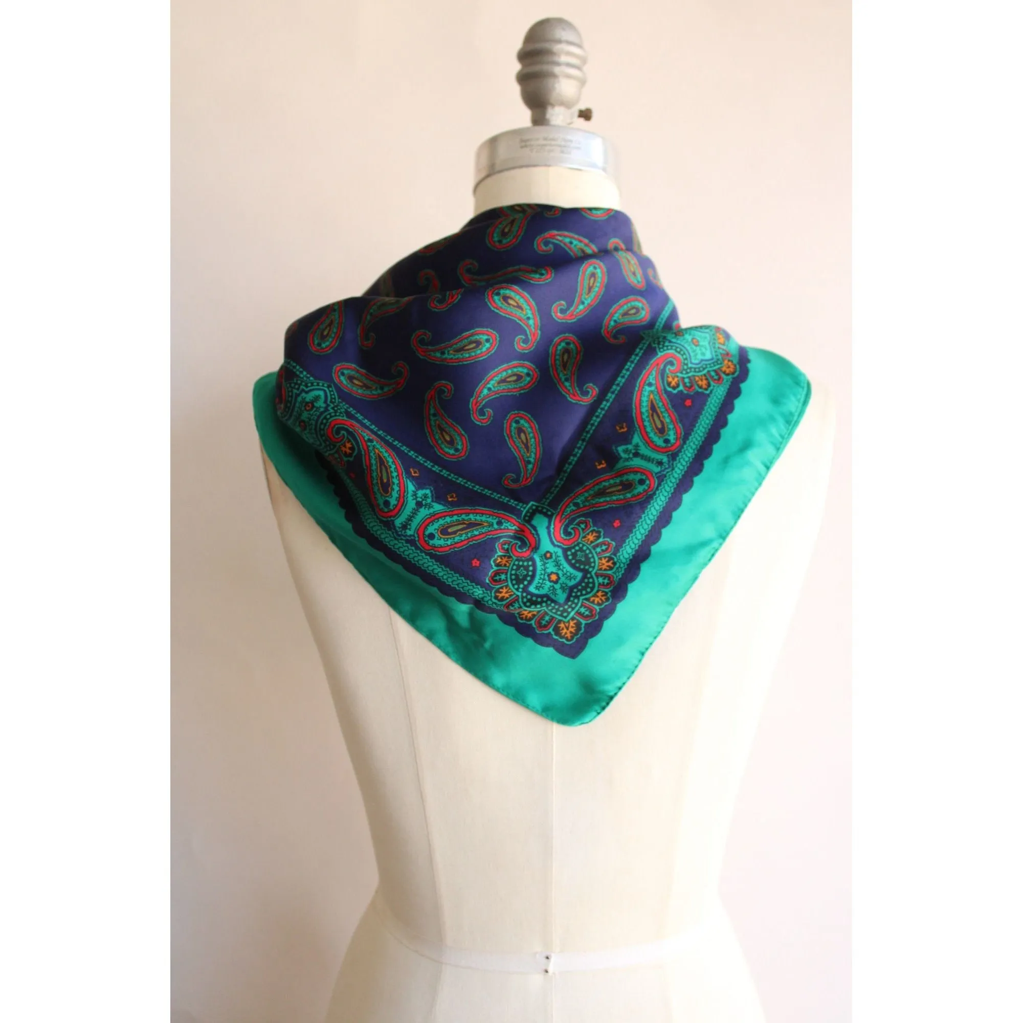 Vintage Paisley Print Scarf